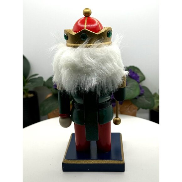 Kurt Adler Hand-Painted Wooden Mini Nutcracker King With Staff & Crown - Picture 6 of 8